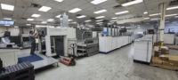 2006 Komori LS1040P-C UV double coater for sale Trinity Printing Machinery USA